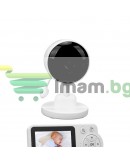 Бебефон бебешки видеомонитор, 2,8 инча, разпознаване на звук